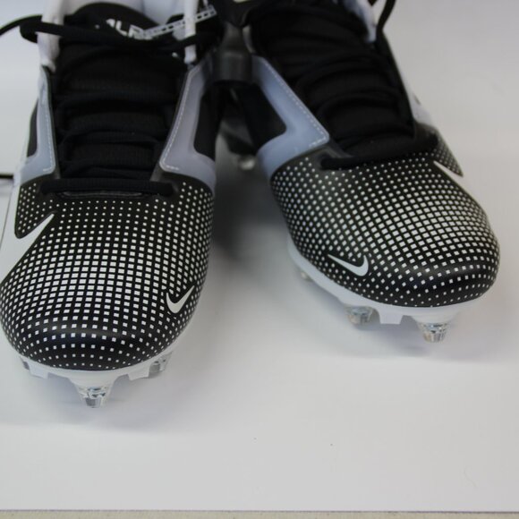 Nike Men’s 11.5 Alpha Menace 4 Pro Football Cleats Black/Silver Athlete NEW main image 3
